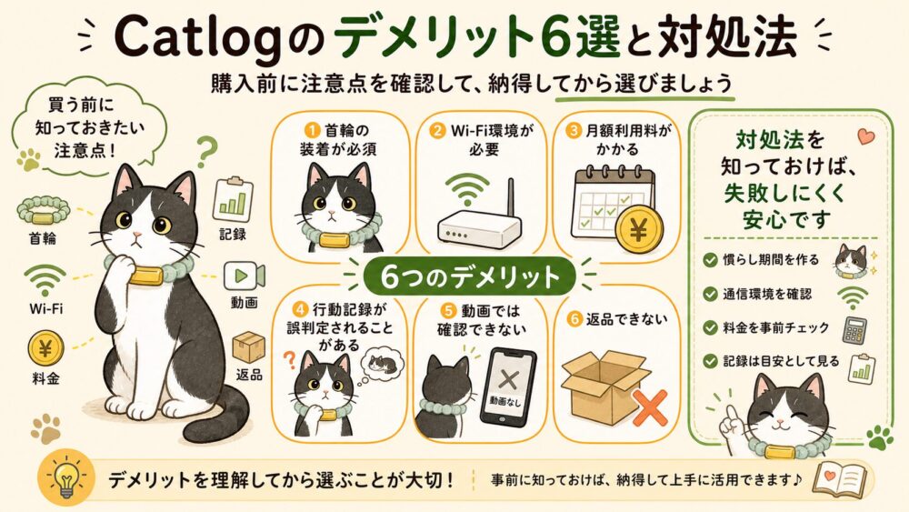 Catlog（キャトログ）のデメリット6選