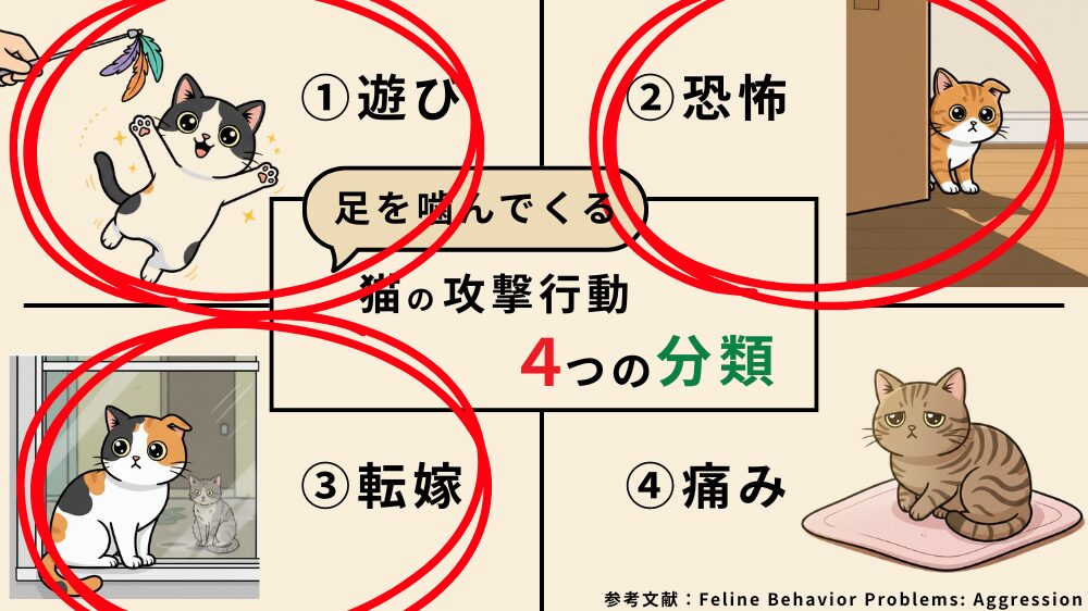 若猫が足を噛む理由について