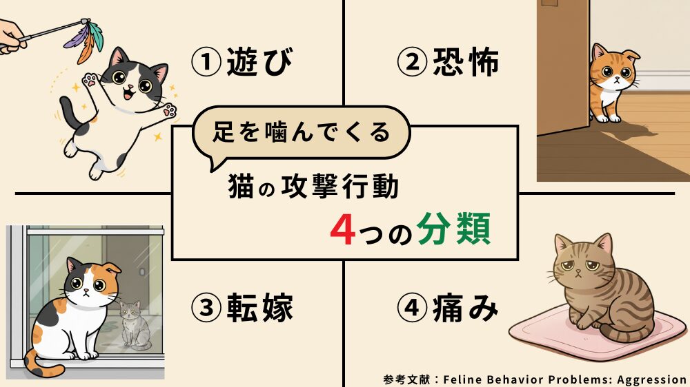 猫が足を噛む理由4選