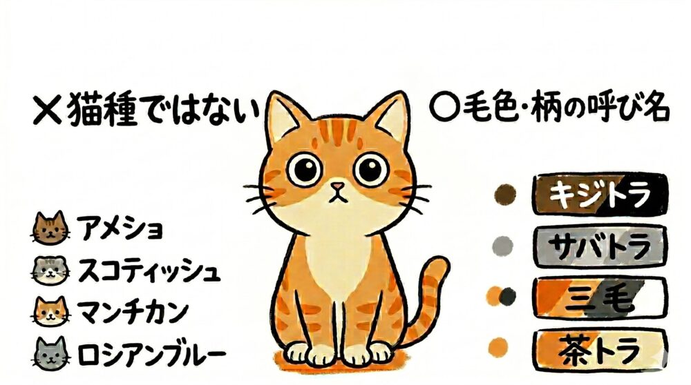 茶トラは毛色や柄の呼び名