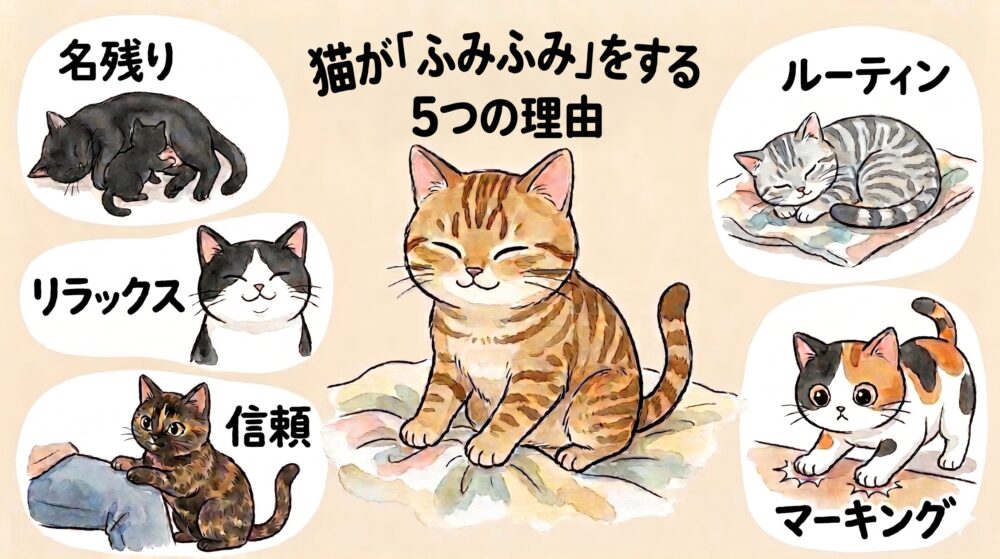 猫がふみふみをする５つの理由