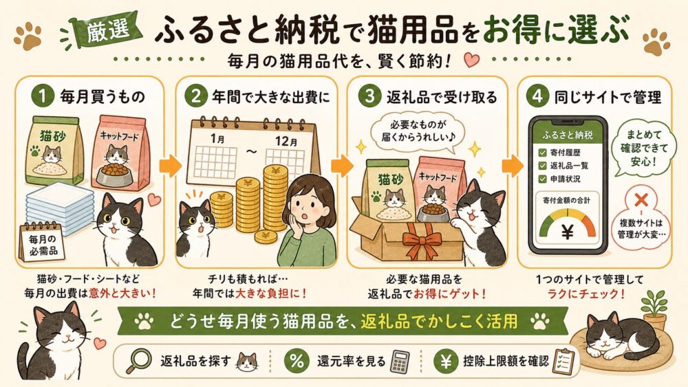 ふるさと納税で猫用品
