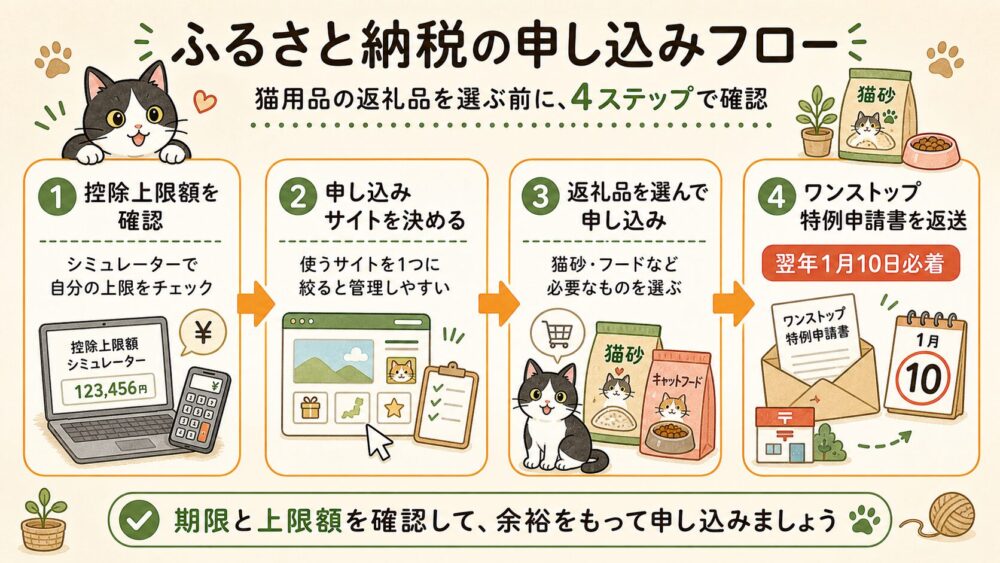 ふるさと納税申込フロー